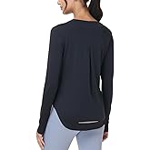 MOHEEN Women's Long Sleeve Workout Tops, Sun Shirts Stretch Quick Dry Gym Running Hiking Shirt
