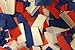 Biodegradable Tissue Confetti Rectangles, Red/White/Blue Color – Ultimate Confetti Fluttering Tissue Paper for Confetti Cannon & Launcher Use, Table Decorations, & More (20 Handfuls per Bag, 1 lb)
