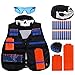 Flantor Compatible with Nerf Target Pouch Bag, Portable Guns Darts N-Strike Elite Target Shooting Bullets Bag Carry Equipment Bag (Tactical Vest Kit)