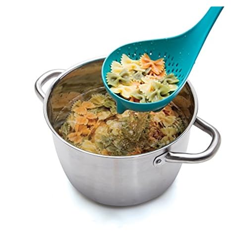 Ototo Mamma Nessie Colander Spoon, Turquoise Home & Kitchen, Kitchen & Dining, Kitchen Utensils & Gadgets, Colanders & Food Strainers, Colanders