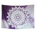 Purple Mandala Tapestry Wall Hanging Hippie Bohemian Tapestries Flower Psychedelic Tapestry Indian Dorm Decor for Bedroom Dorm Decor