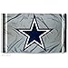 Cowboys Metallic Silver Flag