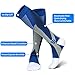 Compression Socks(20-30 mmHg) for Men Women, for Running, Pregnancy, Flight, Travel, Nursing, Boost Stamina, Speed Up Recovery, Better Blood Circulation, Blue,1 Pair (Blue S/M)