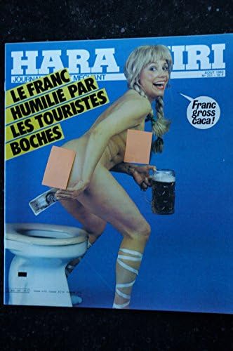 HARA KIRI 251 AOUT 1982 PMARC CARO PASCAL BENEZECH NICOULAUD MUZO PROF CHORON Single Issue Magazine – July 31, 1982