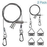 LEDMO LED Panel Light Suspension Systems,Suspension Cables, hanging Chains for LED Panel(2-pack)