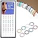 Misscat 40pcs Surgical Steel Lip Ear Nose Hopp Ring Clip Fake Septum Clicker Non Piercing Jewelry (Multicolor)