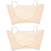 Healeved 2PCS Underarm Sweat Vests Breathable Armpit Sweat Proof Shirts Armpit Pads Reusable Guard proof Undershirts Women Dress Shields for Underarm