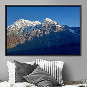signwin Framed Canvas Wall Art Snow Mountain Cool...
