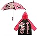 Disney Umbrella and Slicker Set, Toddler or Little Girl Rainwear Ages 2-7, Minnie Mouse, Medium, Age 4-5
