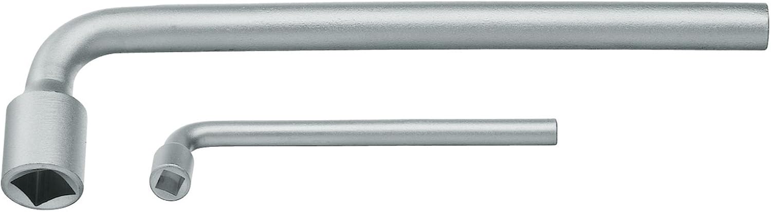 GEDORE Socket spanner, rounded, 13 mm, square, 230 mm long, Tool for nuts bolts automotive 25 V 13, Chrome-plated steel