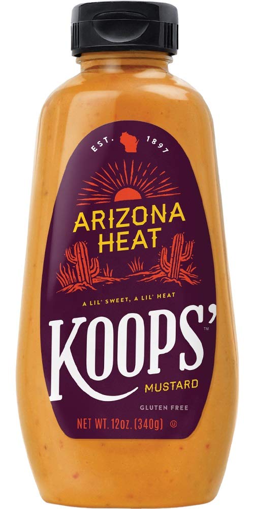 Koops' Arizona Heat Mustard, 12 oz. Bottle, 2-Pack