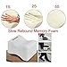 Knee Pillow, HOVERAREA Orthopedic Memory Foam Leg Pillow for Sleeping, Sciatica Relief, Leg Pain, Back Pain, Pregnancy, Hip and Joint Pain- Knee Support Rest Pillow Wedge Contour
