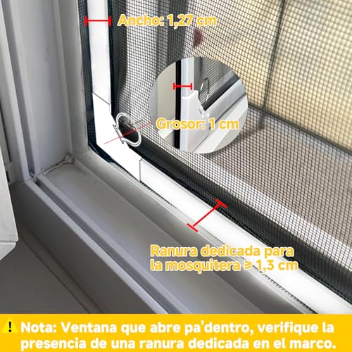 HOFUDON Magnetic Window Mosquito Net 130 x 150 cm, Fibreglass Reinforced DIY Cuttable, Easy Installation Without Drilling, Easy to Clean, Magnetic Mosquito Net for Sliding Windows (Grey Mesh)