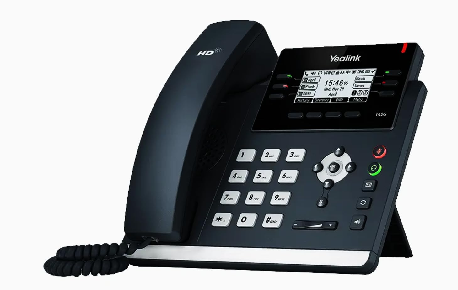 Yealink T42G Skype for Business Desk Phone | T42 VoIP Phone | POE Powered (Renewed)