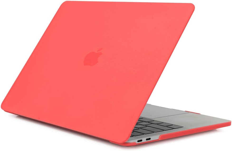 Compatible with MacBook Pro 16 Inch Case, (2019 Release) FugouSell Matte Hard Laptop Cover Case [Slim Fit] Protective Clear Cover Hard Plastic Shell Cover for New MacBook Pro 16 Coral Orange