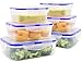 MEAUOTOU Food Storage Containers, BPA Free Plastic Container Set for Kicthen, 6pcs