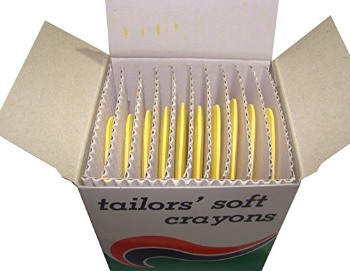image for Smartek Triangle Tailor’s Yellow Chalk 10 Piece Sewing & Quilting No