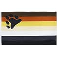 Flaglink Bear Pride Flag 3x5 Fts - LGBTQIA Bear Brotherhood Gay Rainbow Banner