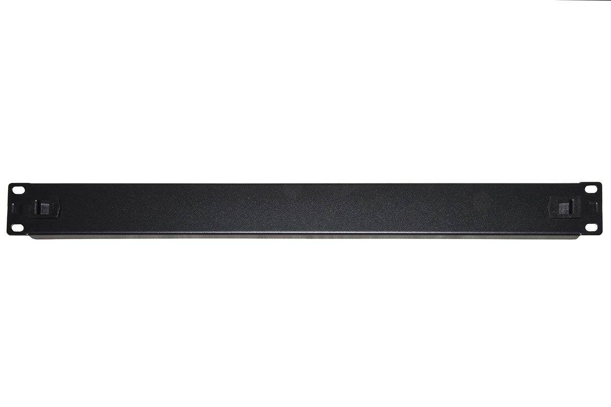 LINK Blind panel 1 unit for cabinets RACK 19" black colour snap closure