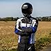 HWK Spyder Motorcycle Jacket for Men with Weather Resistant Cordura Textile Fabric for Enduro Motocross Motorbike Riding and Impact Protection Armor, Dual Sport Motorcycle Riding Jacket X-LARGE/BLUE