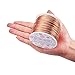 BENECREAT 9 10 12 15 17 18 20 Gauge Aluminum Wire (18 Gauge,492 FT) Anodized Jewelry Craft Making Beading Floral Colored Aluminum Craft Wire for Garden, Model Making - Copper Tone