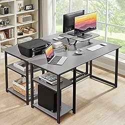 GreenForest Computer Home Office Desk with Monitor