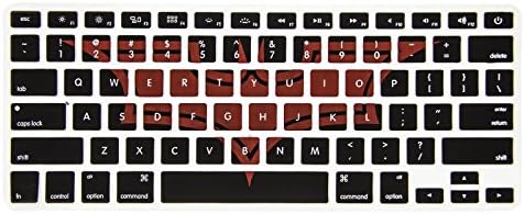 Onkuey Art Pattern Series Silicone Keyboard Cover Skin for Macbook Pro 13 Inch, 15 Inch (with or without Retina Display, 2015 or Older Version) Macbook Air 13 Inch, Batman
