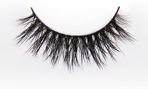 3D Mink Eyelashes, Handmade Reusable Cruelty-Free Luxurious 100% Siberian Natural Volume Fluffy Makeup Soft Curl Hair Luxury Premium false Strip Dramatic Look Crisscross Deluxe (Sylvia)