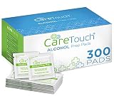 Care Touch Sterile Alcohol Prep Pads, Medium 2-Ply - 300 Alcohol Wipes