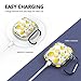 AirPods Case - Xmifer Airpods Case Cover for Apple Airpods 2/1 with Keychain Airpods Accessories(Lemon)