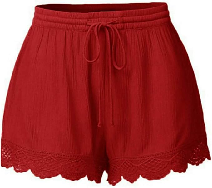 pantaloncini rossi eleganti