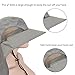 Solaris Sun Hat with Neck Flap, UPF 50 Sun Protection Lightweight Sun Cap for Men Women, Wide Brim Hat for Fishing Hiking Beach Safari, Gray