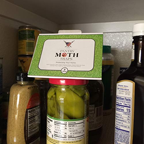 Pantry Moth Trap (7 Pack) Closet Traps for Moths with Unique Hanging