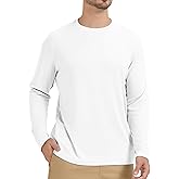 Upocool Men's UPF 50+ Sun Protection Long Sleeve Rash Guard Shirts UV SPF Fishing Running Quick Dry Lightweight