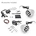 Pyle PLMCA51BT Bluetooth Weatherproof Speaker & Amplifier System, Water Resistant, Mobile Mountable Audio Streaming-Set of 2