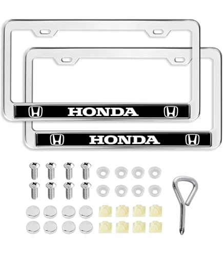 thumbnail image 2 of 2x Silver Stainless Steel License Plate Frames For Cadillac - Includes Screws 2 of 6