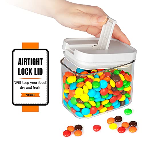 HKRILL 9Pc Airtight Spice Containers Set 15oz Small Food Storage With