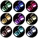 Elar Julie LED 12-Color Flashing Skeleton Gloves - Novelty Halloween Costume Party Gloves, 1 Pair, White
