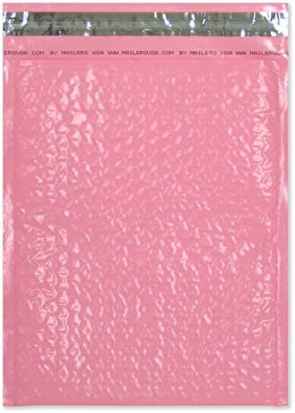 Light Pink Bubble Mailer, 8.5" X 11.25" 100 per case