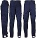 ARMYU Navy Blue Uniform 9 Pocket Cargo Work Pants + Pin - S (30W x 32L)