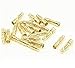 Generic 4.0mm 4mm RC Model Battery Male Banana Gold Plated Bullet Connector Plug For RC Lipo Battery, ESC 20 PCS