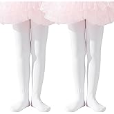 Mini angel Girls Fleece Lined Tights Winter Thick Thermal Leggings Footed Dance Tights Age 5-11, 1/2 Pairs