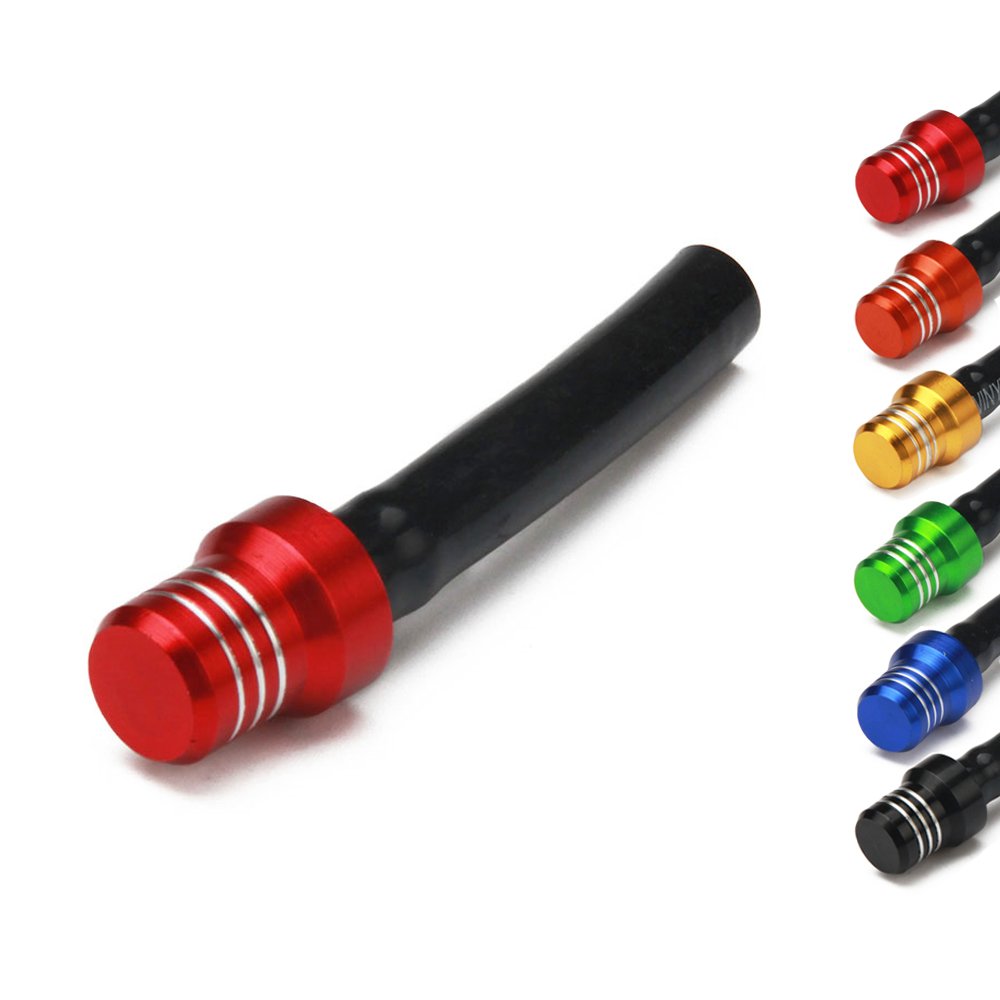 C-FUNN Alluminio Carburante Benzina Serbatoio Tappo Tubo di Sfiato per Pit Dirt Bike 50Cc 110Cc 125Cc-Rosso