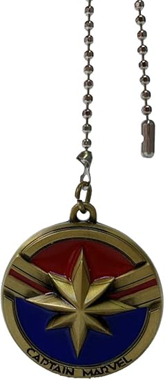 Captain Marvel Icon Medallion Ceiling Fan Pull Amazon Com