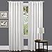 Lush Decor Venetian Curtain | Solid Color Window Panel for Living, Dining, Bedroom (Single Curtain), 84” x 54”, White