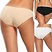 Ekouaer Women's Soft Stretch Low Rise Hipster Panties Underwear 3 Pack,Size 6/Medium