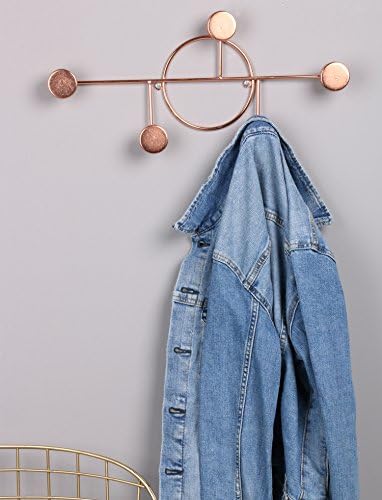 West Beauty Rose Gold Wall Mounted Clothes Hanger Hook, Expandable Closet Rod Storage Organizer For Bathroom, Bedroom Balcony and Laundry (Rose Gold)