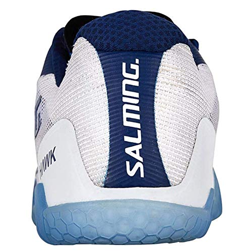 Salming Hawk Womens Indoor Court Shoe (White/Navy Blue) (10.5)
