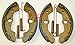 (TWO SETS) Front Brake Shoes & Springs for TRX 400 450 Foreman 4X4