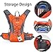 WACOOL 2L Waterproof Hydration Bladder Pack, Cycling Backpack, Lightweight Daypack (Orange and 2L Baldder)